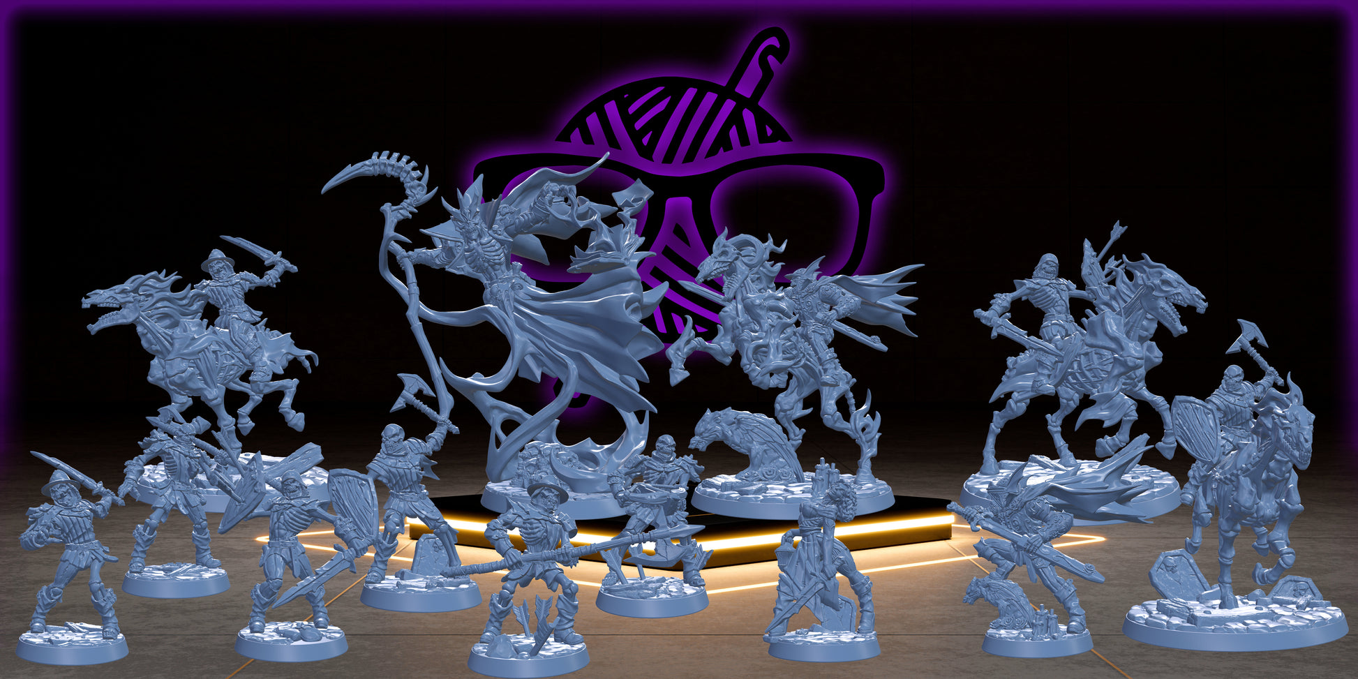 Old Berg Fallen Ones Set | Undead | Skeleton Army | Miniatures for Tabletop games like D&D or Warhammer