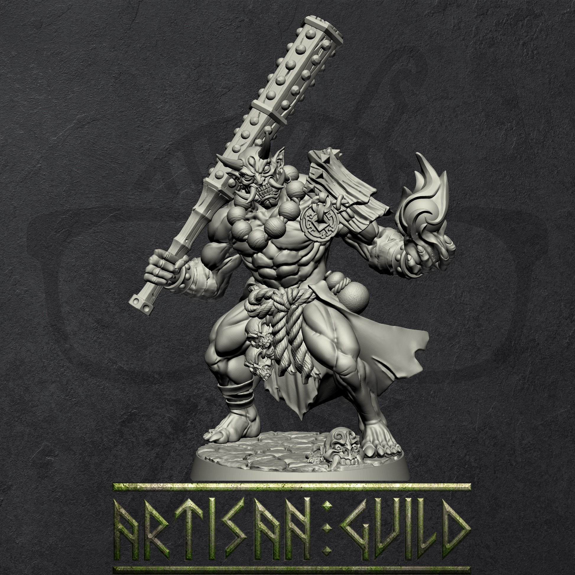 Oni Clan Members | Modular Orc or Ogre miniature miniature for Tabletop games like D&D and War Gaming
