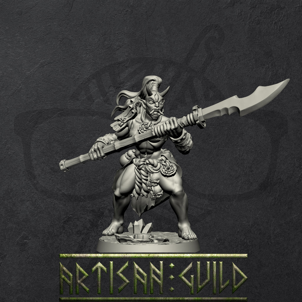 Oni Clan Members | Modular Orc or Ogre miniature miniature for Tabletop games like D&D and War Gaming