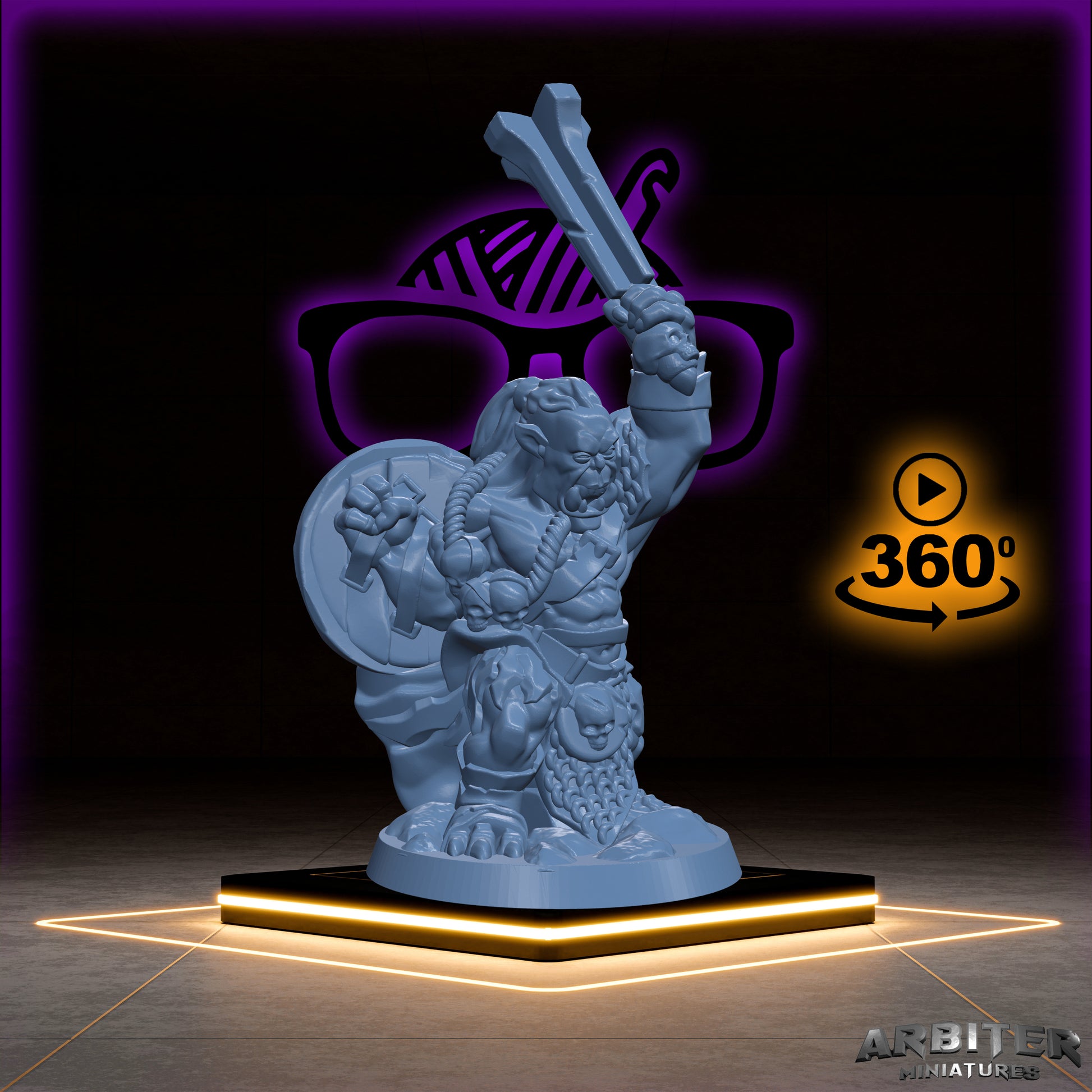 Orc | Orcish Horde | War Chief miniature for Tabletop games like D&D or War Gaming