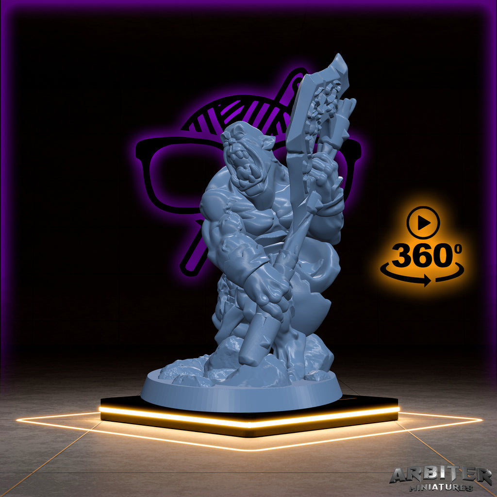 Orc | Orcish Horde | War Chief miniature for Tabletop games like D&D or War Gaming