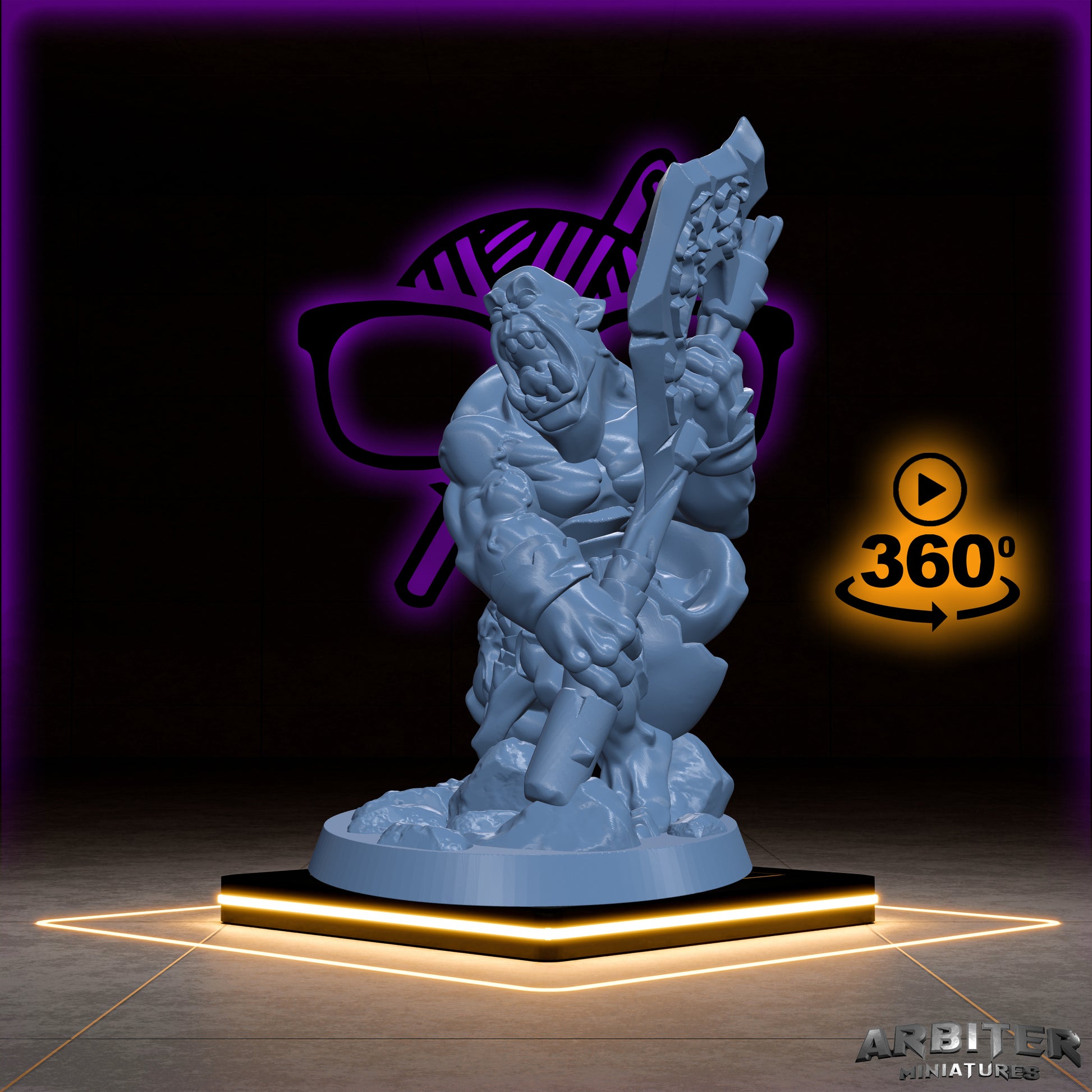 Orc | Orcish Horde | War Chief miniature for Tabletop games like D&D or War Gaming