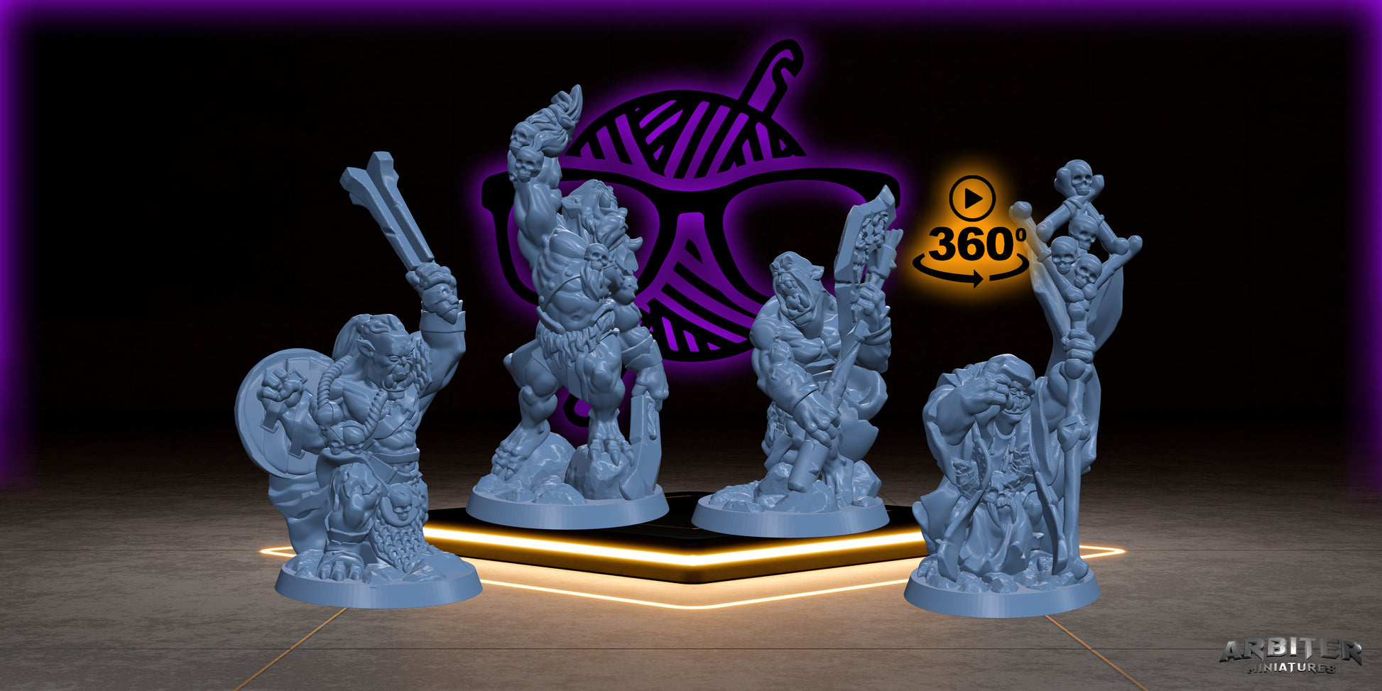 Orc | Orcish Horde | War Chief miniature for Tabletop games like D&D or War Gaming