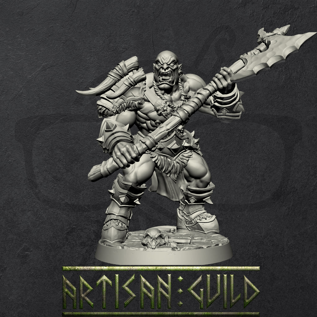 Orc Barbarians | Orcish Horde warriors miniature for Tabletop games like D&D and War Gaming