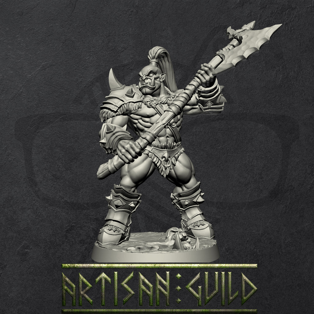 Orc Barbarians | Orcish Horde warriors miniature for Tabletop games like D&D and War Gaming