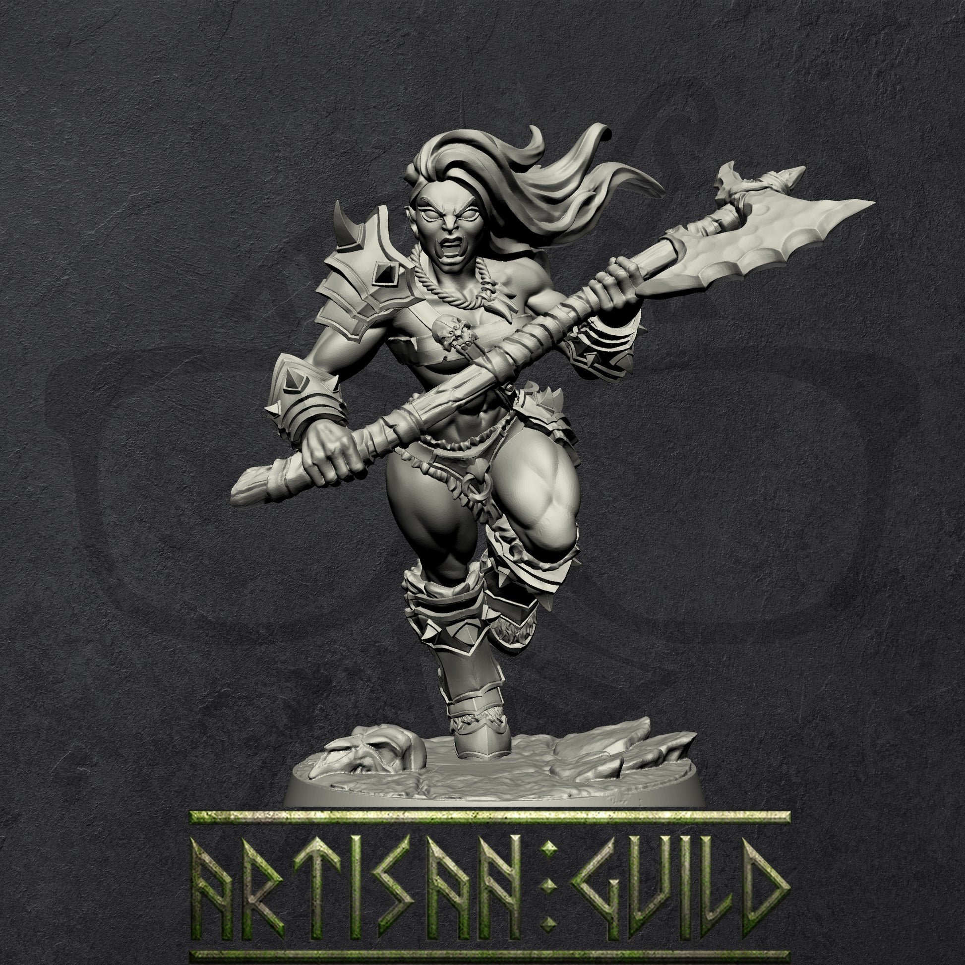 Orc Barbarians | Orcish Horde warriors miniature for Tabletop games like D&D and War Gaming