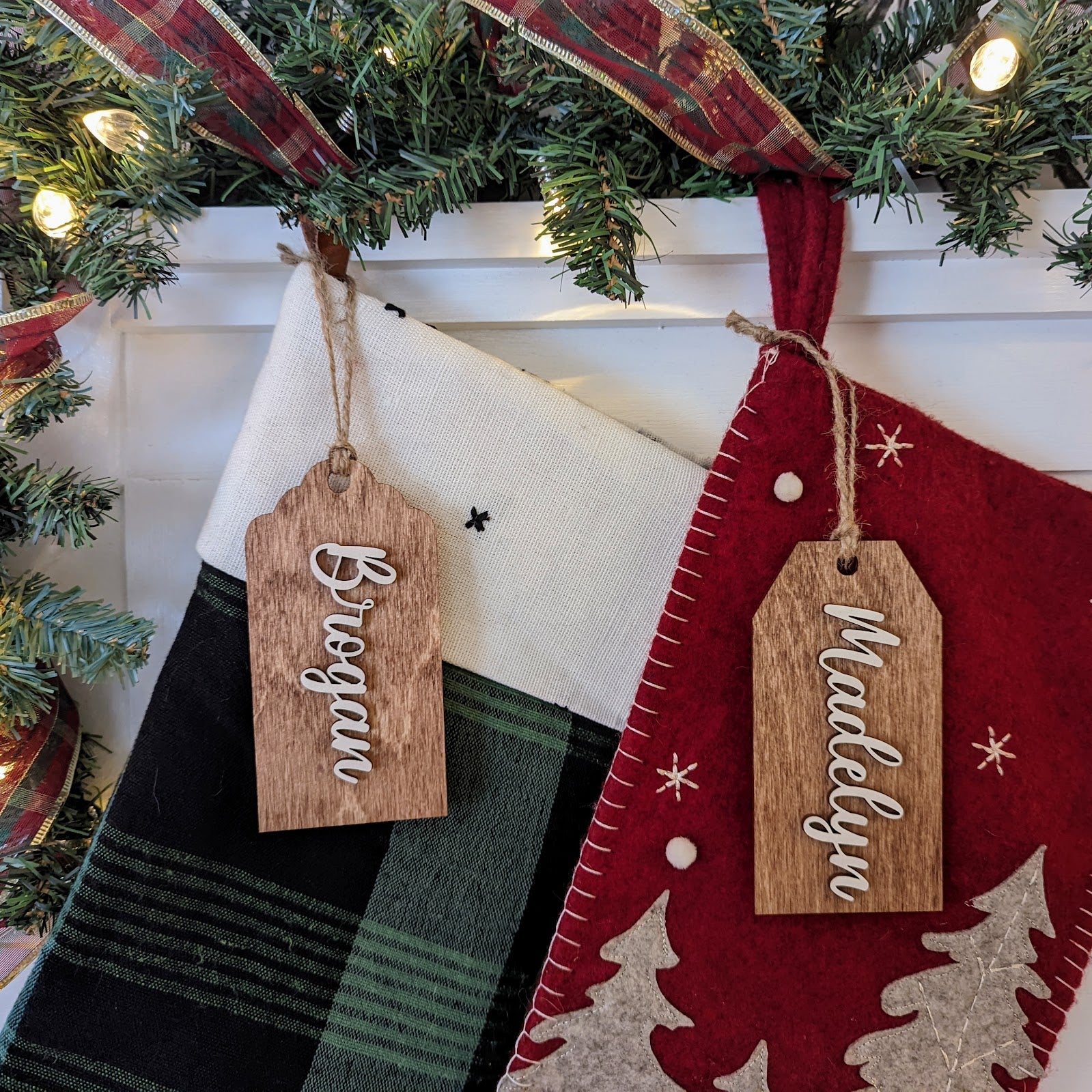 Child Stocking Name Tags | Custom Child Christmas idea | Childrens Gift