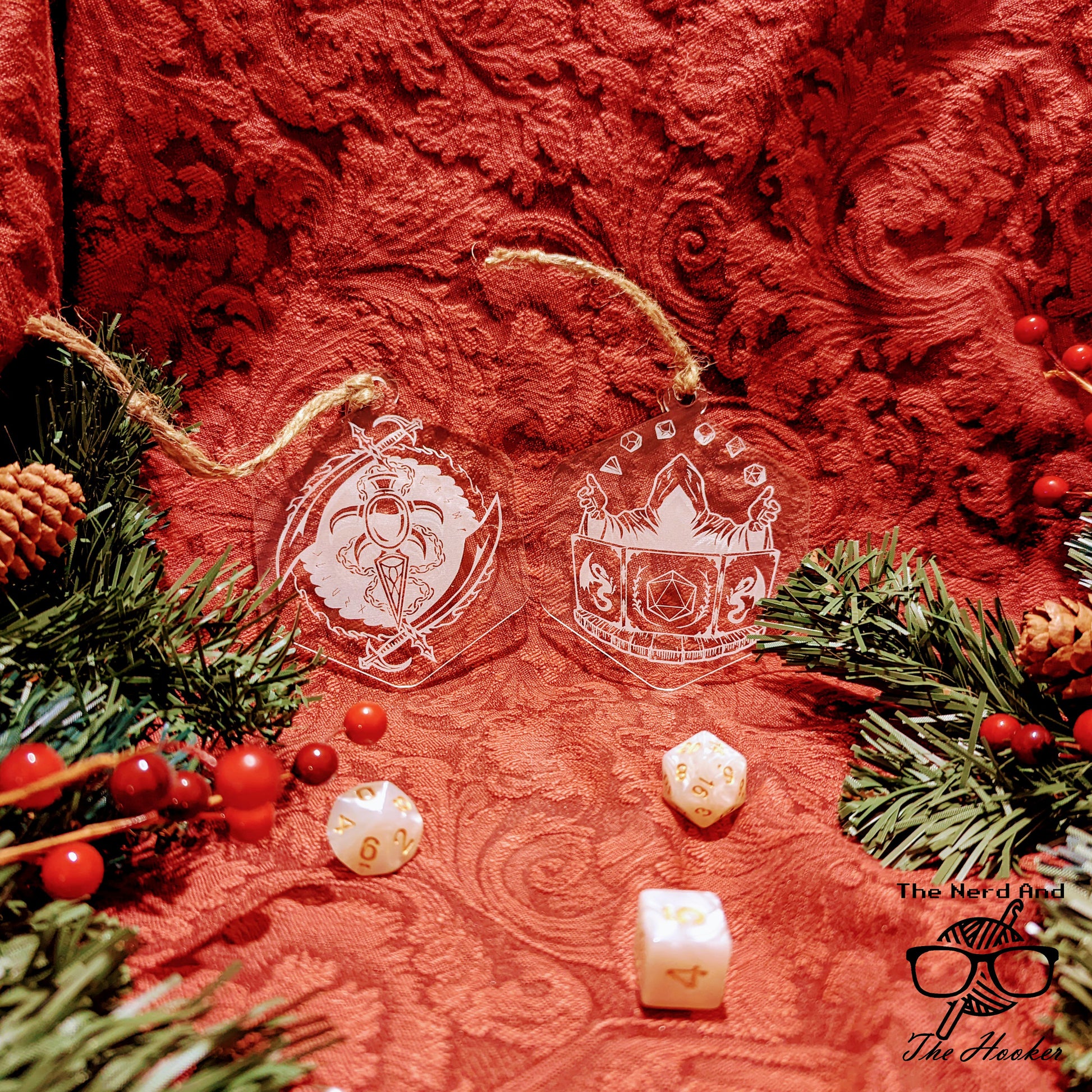 D&D Class Christmas Ornaments | Dungeons and Dragons Custom ornament | Gift for your party or Dungeon Master | Nerd Game Gift