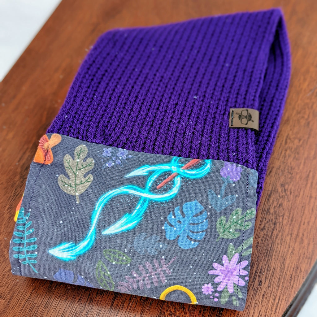 DnD Dream Spell Infinity Scarf | D&D Dungeons and Dragons Tweed Handmade Knit Cowl Scarf | Gift idea for her | Girl Female Present