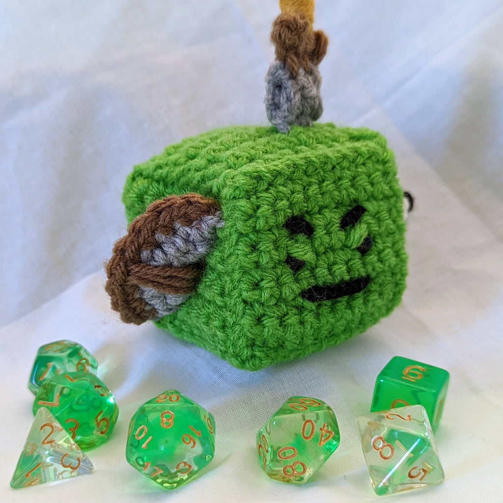 Gelatinous Cube Pattern ONLY | Amigurumi Crochet Pattern | Dungeons and Dragons Gift for Her