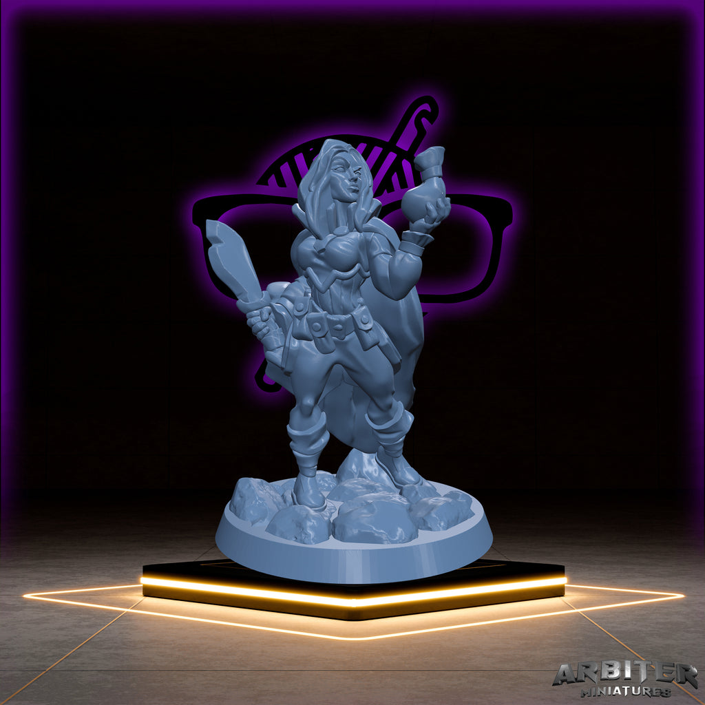 Rogue | Male and Female |Arbiter| Character miniature for Tabletop games like D&D or War Gaming | Assassin Thief Phantom Trickster Arcane