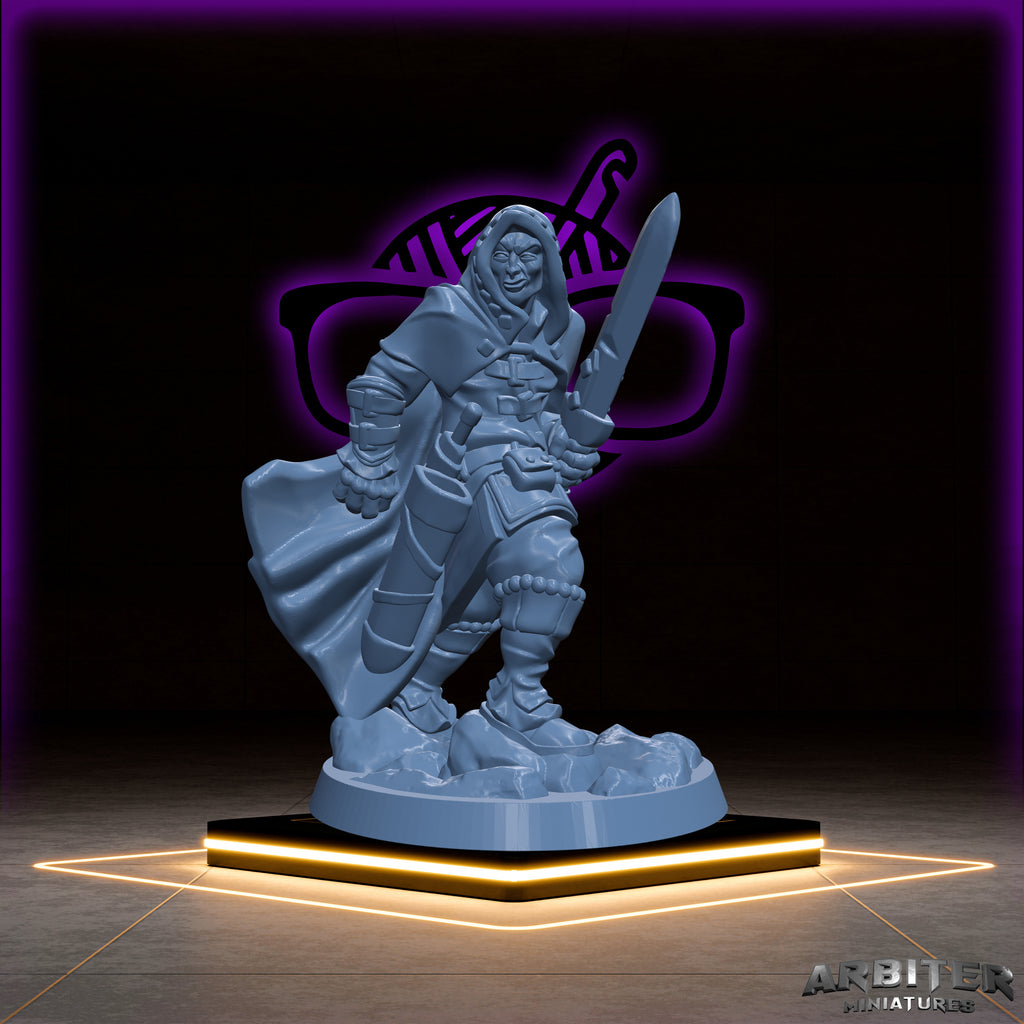Rogue | Male and Female |Arbiter| Character miniature for Tabletop games like D&D or War Gaming | Assassin Thief Phantom Trickster Arcane