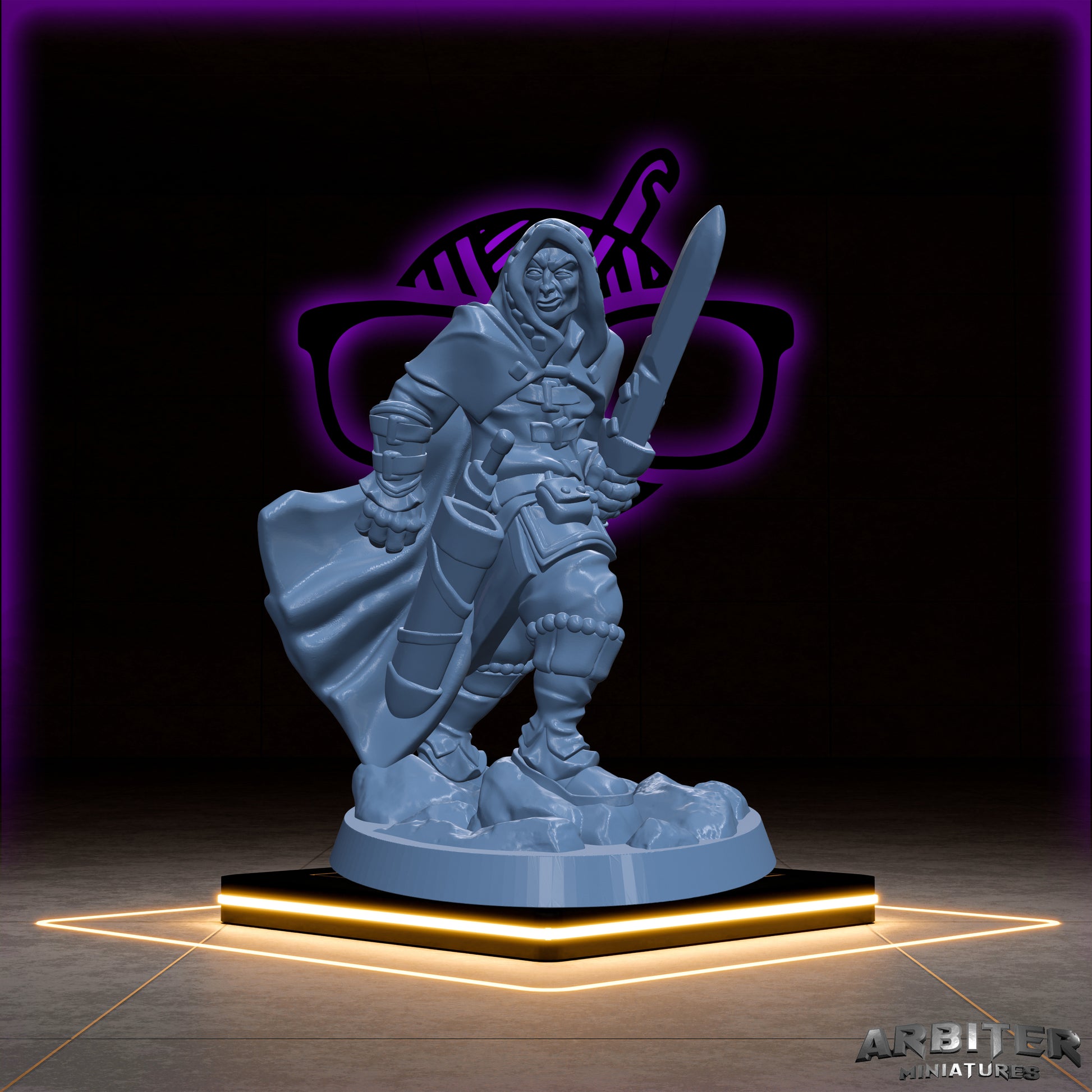 Rogue | Male and Female |Arbiter| Character miniature for Tabletop games like D&D or War Gaming | Assassin Thief Phantom Trickster Arcane