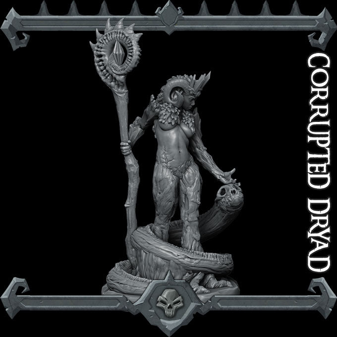 Silvafang, the Blighted Sentinel | Corrupted Dryad | Forest Fiend miniature for Tabletop games like D&D and War Gaming