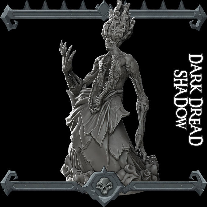 Veilrend the Silent | Darkdread Shadow | Undead Specter Ghost  | Miniature for Tabletop games like D&D and War Gaming