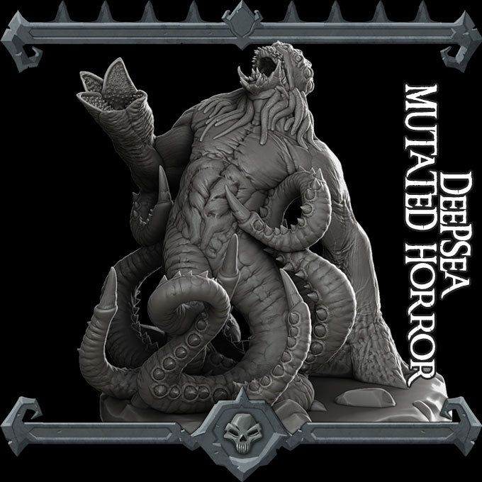 Gulfscream the Tidal Abomination | Deepsea Mutated Horror | Kraken Spawn Miniature for Tabletop games like D&D and War Gaming