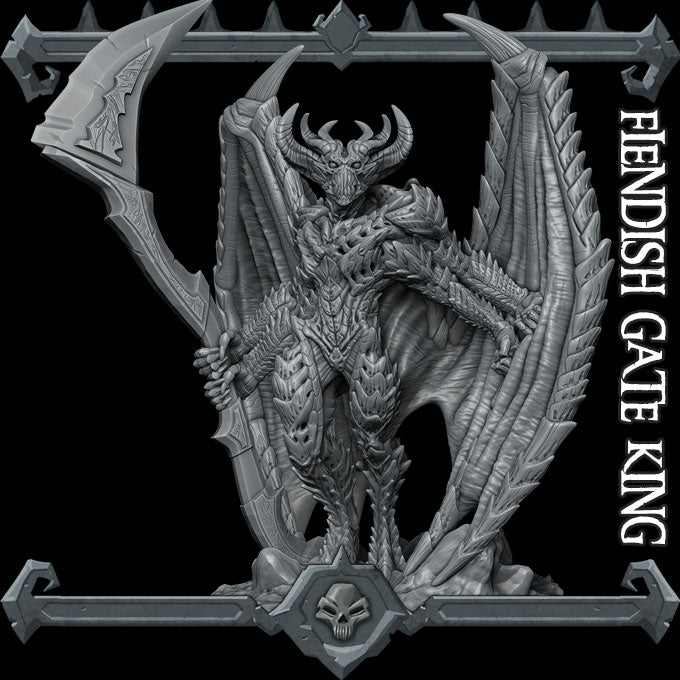 Bael, the Iron Tyrant | Bel, Archdevil of Avernus | Fiendish Gate King |miniature for Tabletop games like D&D and War Gaming
