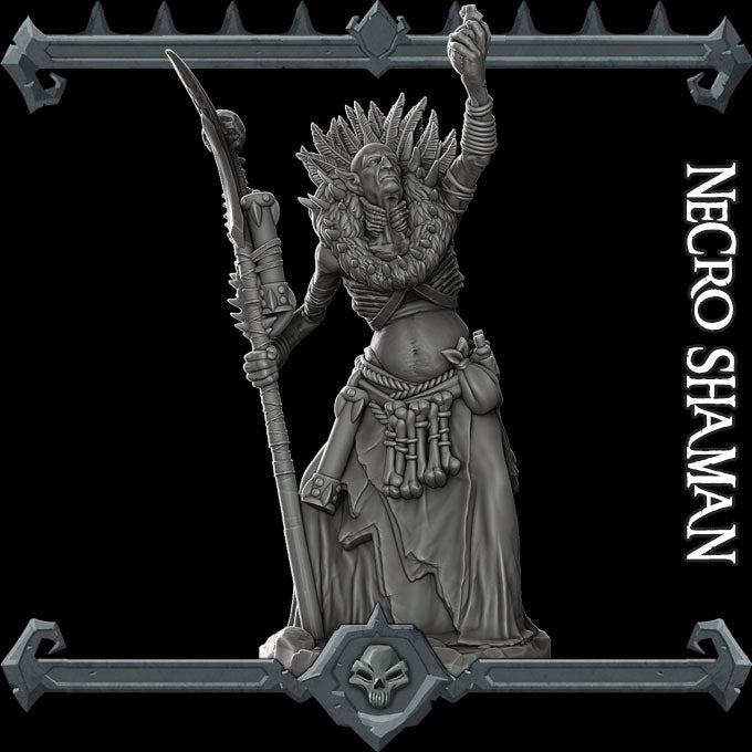 Totec, the Flayed One | Necro Shaman Miniature for Tabletop games like D&D and War Gaming