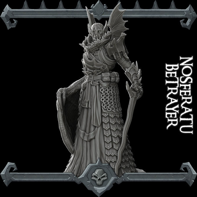 Vladric Dracul | Nosferatu Betrayer Vampire miniature for Tabletop games like D&D | Miniature for Tabletop games like D&D and War Gaming