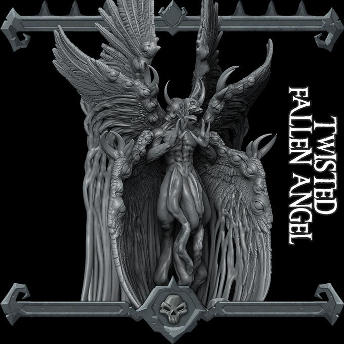 Shadowlight, the Corrupted Seraphim | Seraph |Twisted Fallen Angel miniature for Tabletop games like D&D and War Gaming