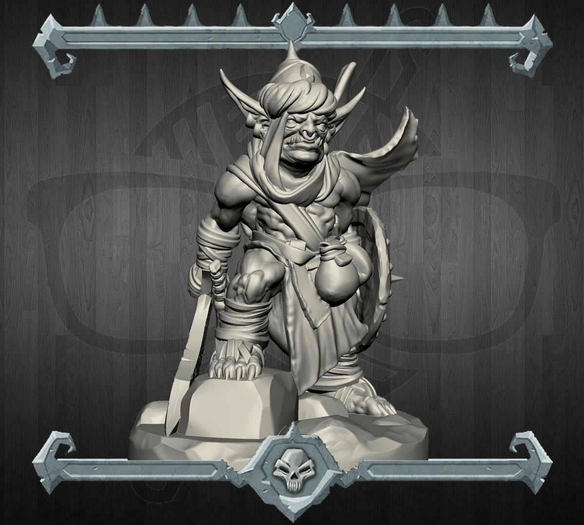 Sirocco, the Desert Goblin | Sand Goblin Miniature for Tabletop games like D&D and War Gaming