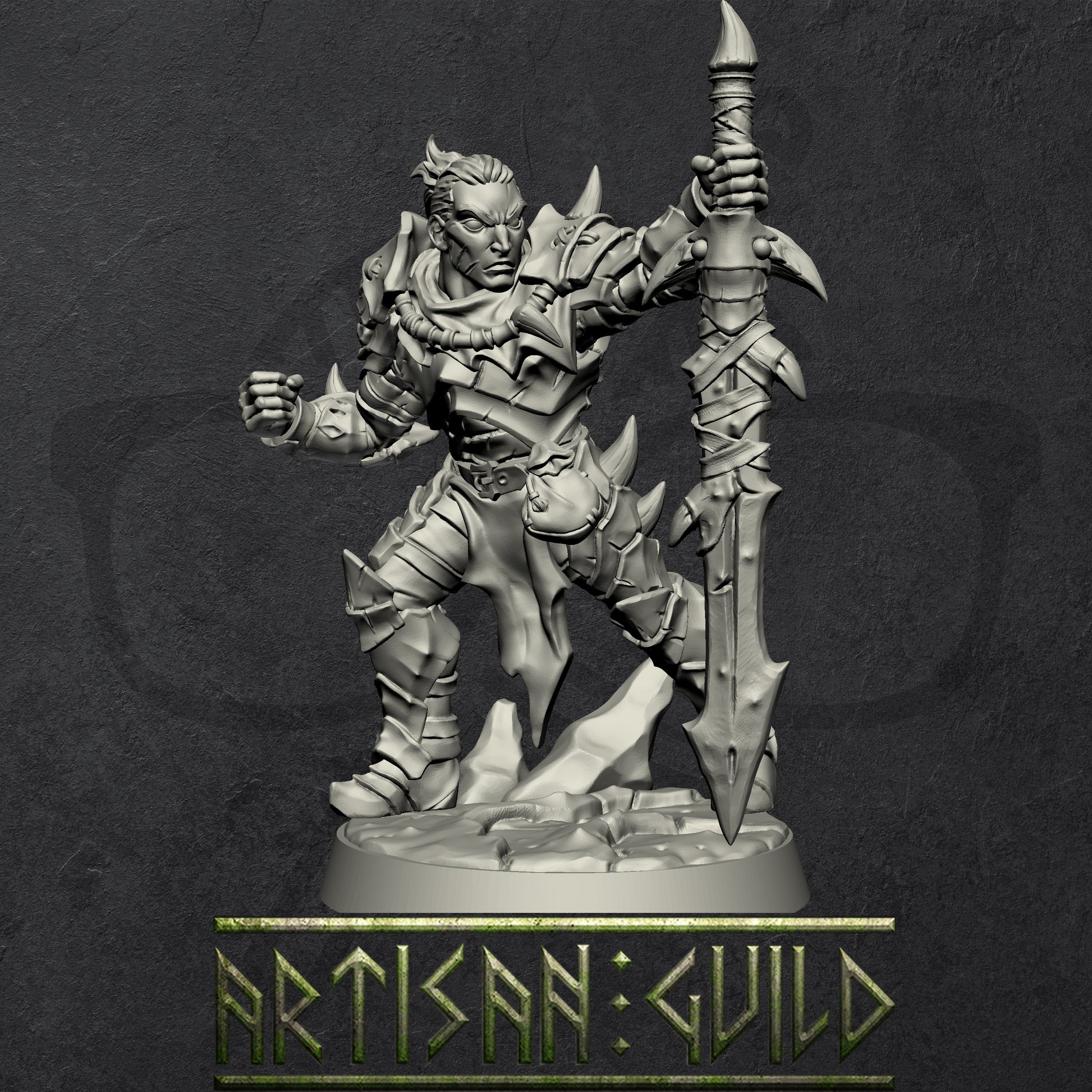 Scourgeland Survivors | Modular Human miniatures miniature for Tabletop games like D&D and War Gaming