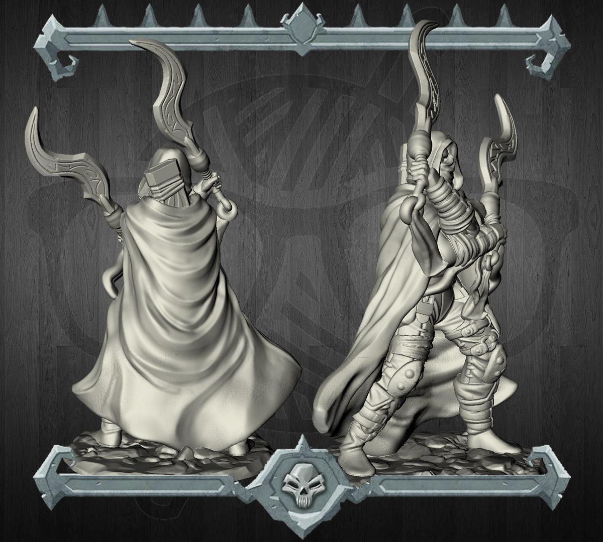 Damien Voidstrider | Shade Stalker | Human Shadow Rogue | Miniature for Tabletop games like D&D and War Gaming
