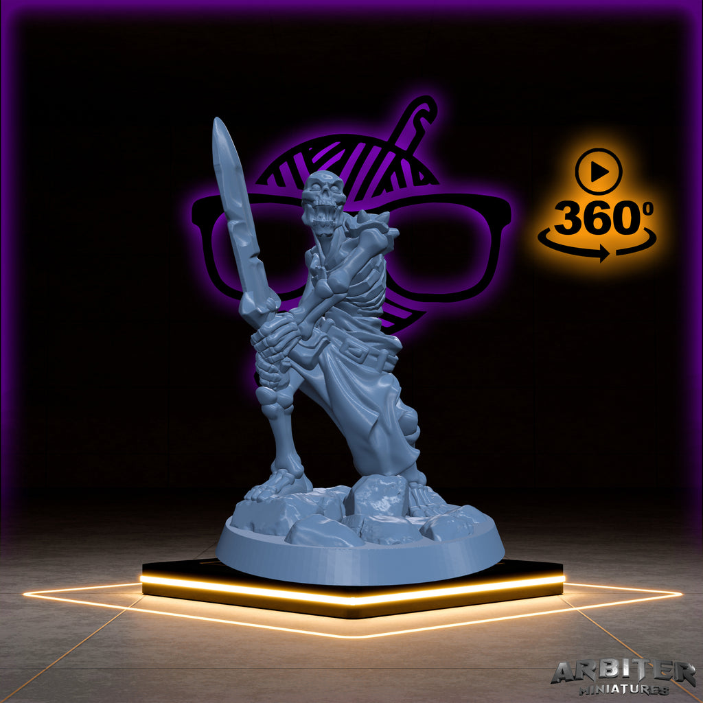 Skeleton Warriors |Arbiter Legion I| Undead miniature for Tabletop games like D&D or War Gaming | Dead Undead Army