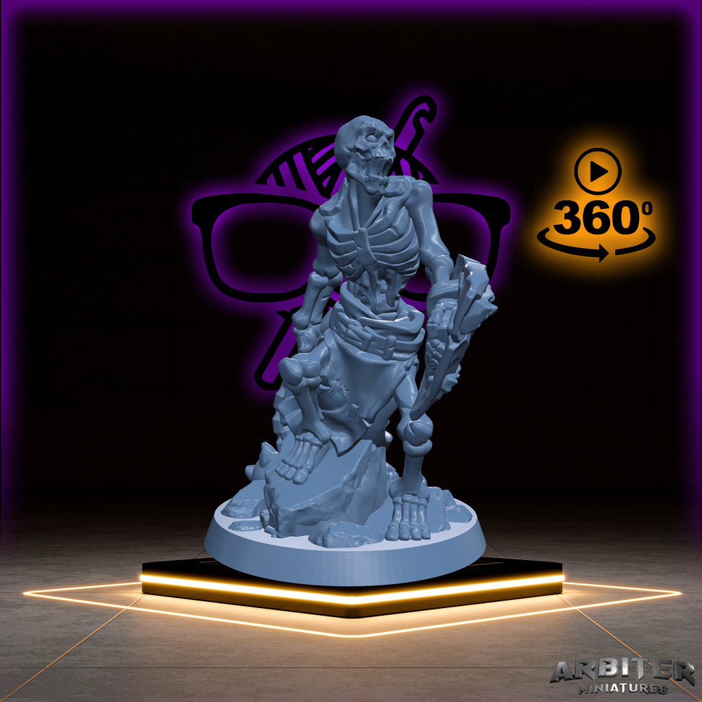 Skeleton Warriors |Arbiter Legion I| Undead miniature for Tabletop games like D&D or War Gaming | Dead Undead Army
