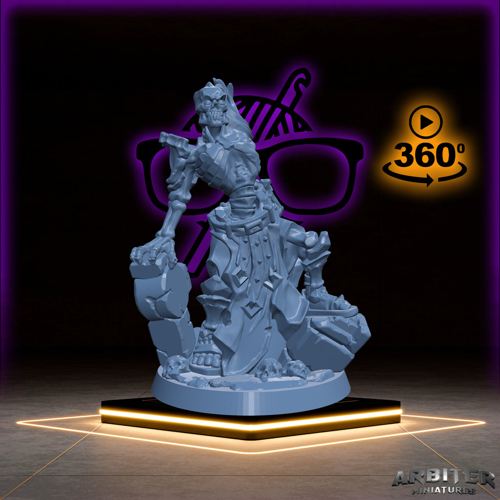 Skeleton Scythe | Arbiter Legion I | Undead miniature for Tabletop games like D&D or War Gaming | Dead Undead Army