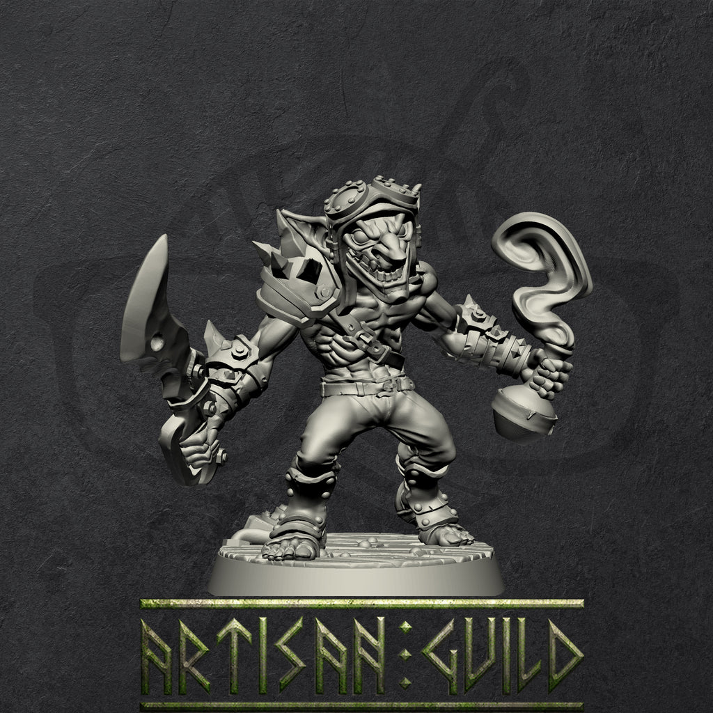 Sparksoot Goblins | Modular warrior miniatures miniature for Tabletop games like D&D and War Gaming