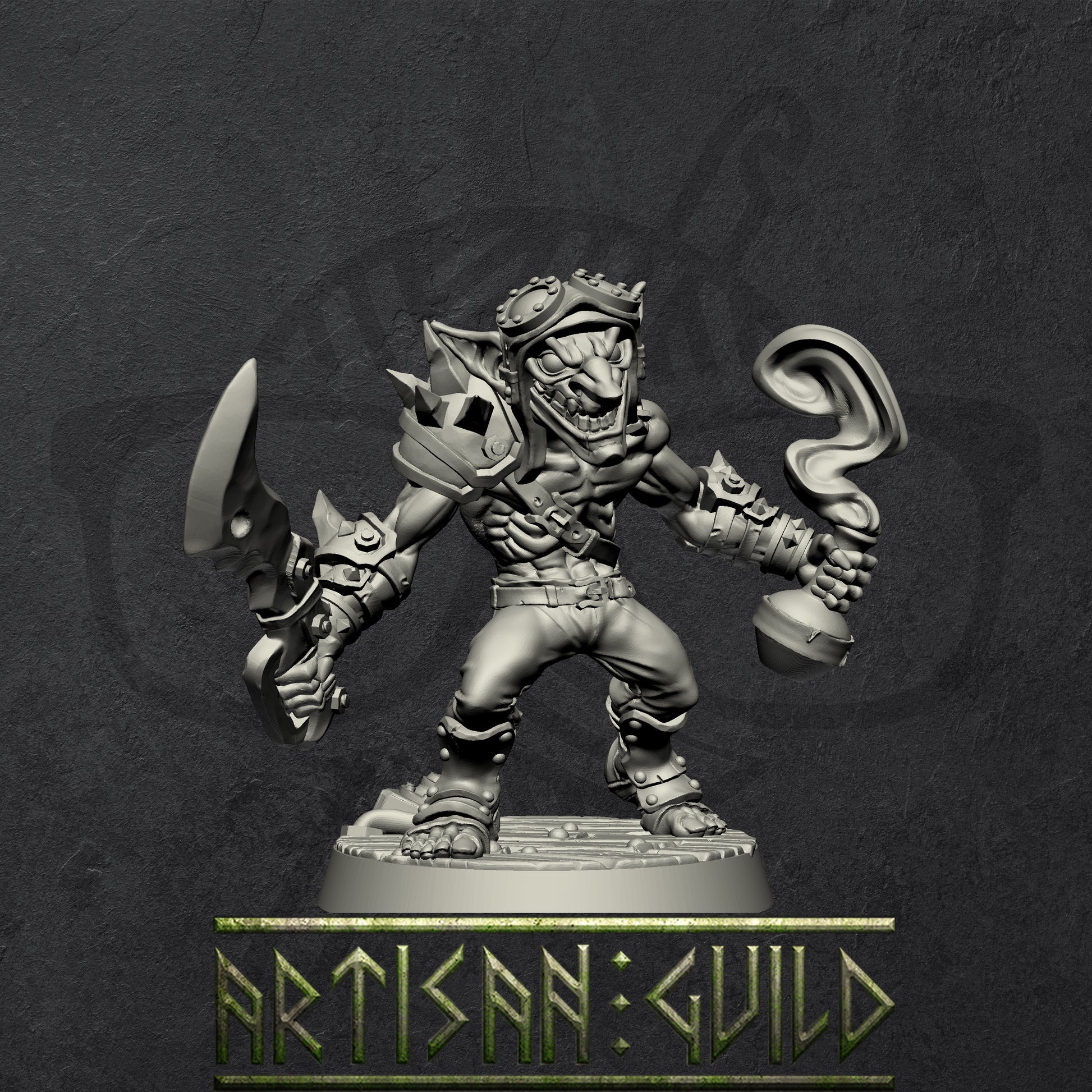 Sparksoot Goblins | Modular warrior miniatures miniature for Tabletop games like D&D and War Gaming