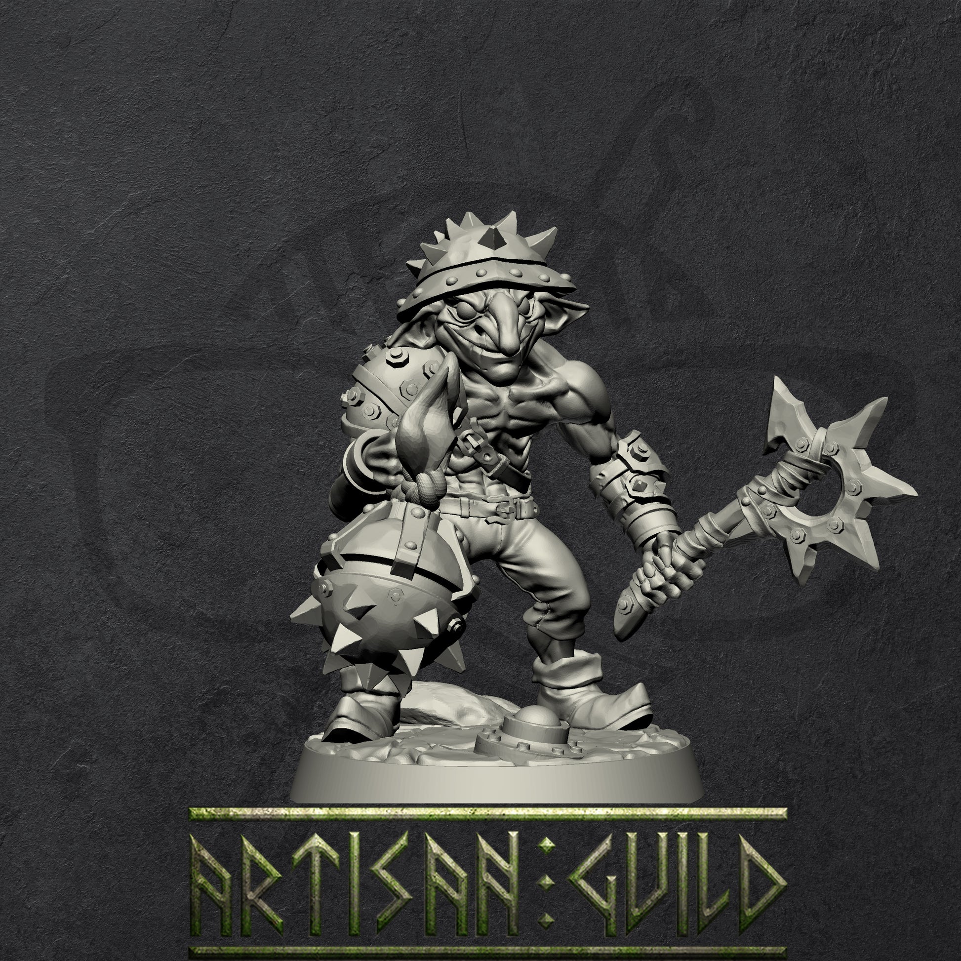 Sparksoot Goblins | Modular warrior miniatures miniature for Tabletop games like D&D and War Gaming