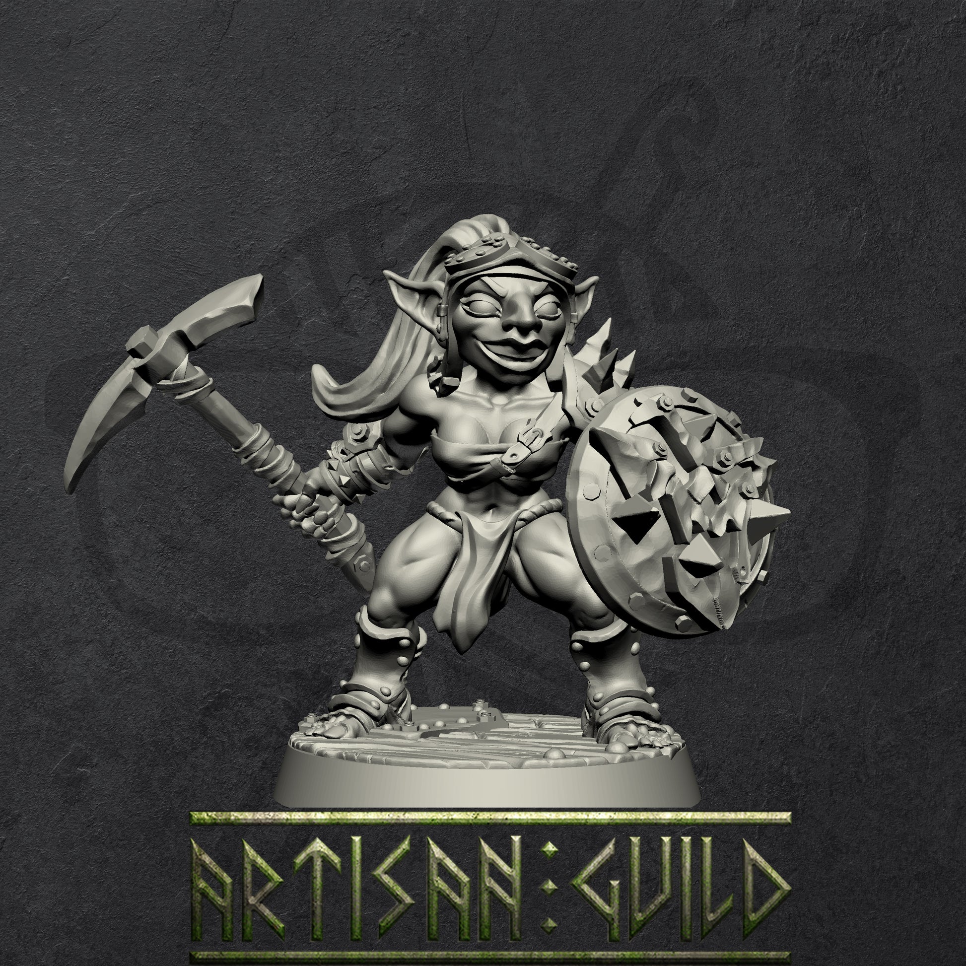 Sparksoot Goblins | Modular warrior miniatures miniature for Tabletop games like D&D and War Gaming