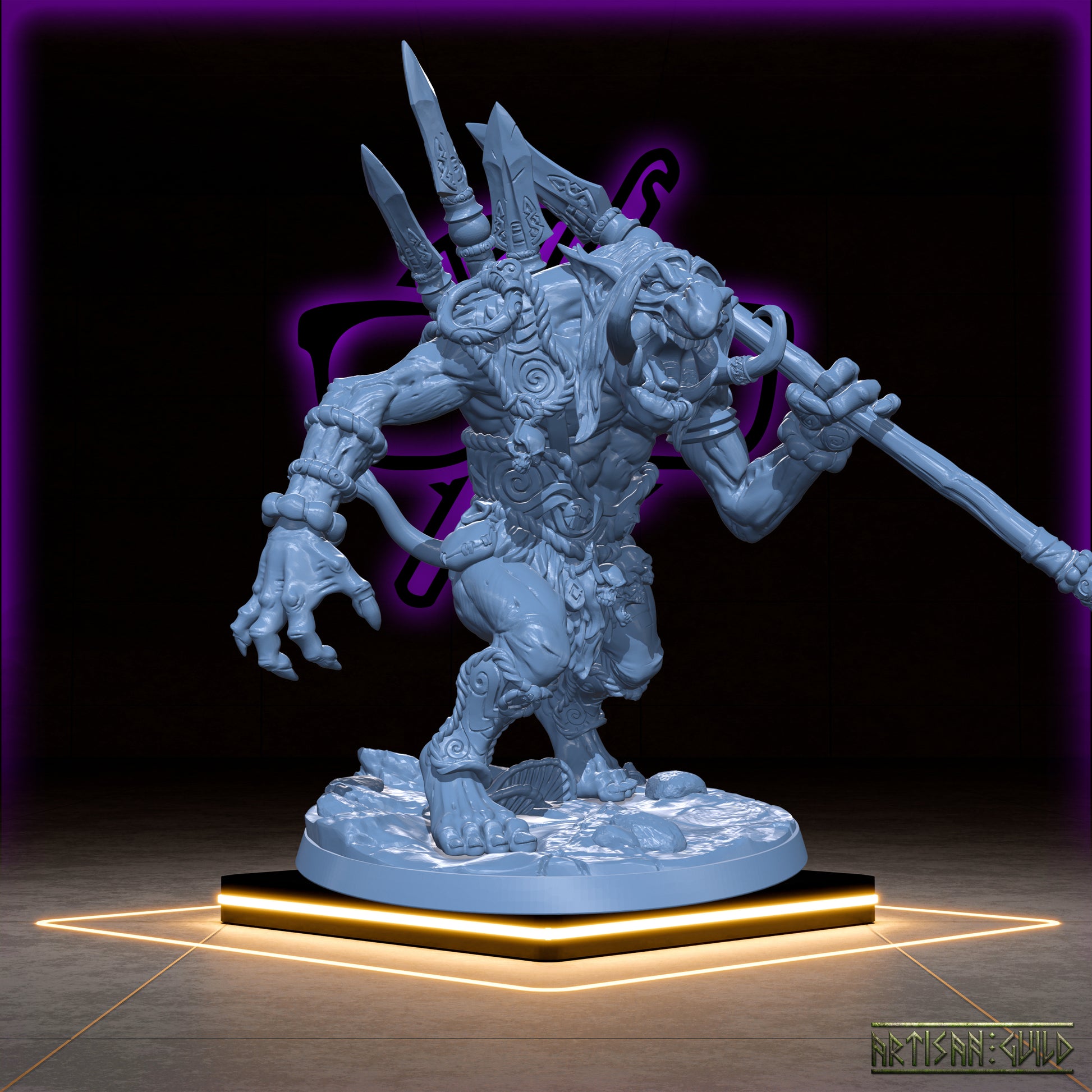 Svartwood Troll Hunters | Troll Warriors | Miniature for Tabletop games like D&D or Warhammer