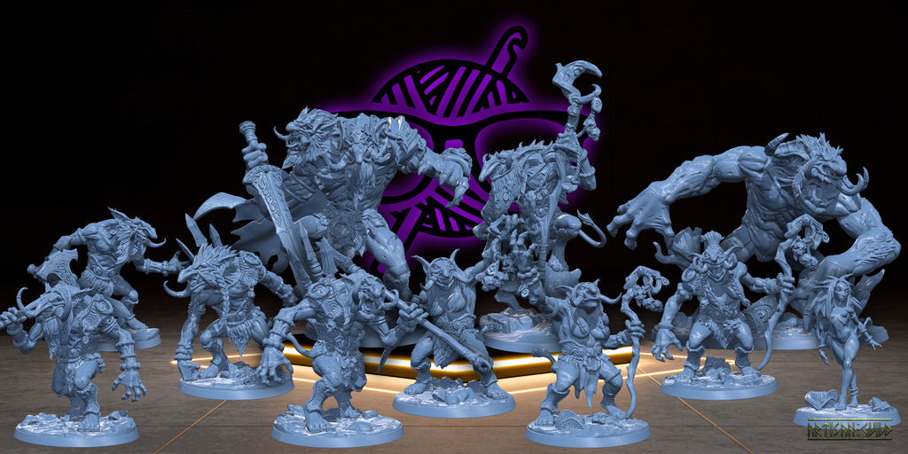 Svartwood Trolls Set | Troll Miniature for Tabletop games like D&D or Warhammer | Artisan Guild