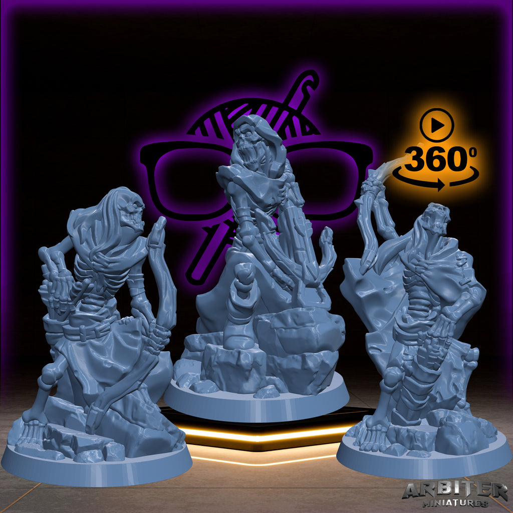 Skeleton Archers | Arbiter Legion I | Undead miniature for Tabletop games like D&D or War Gaming | Dead Undead Army