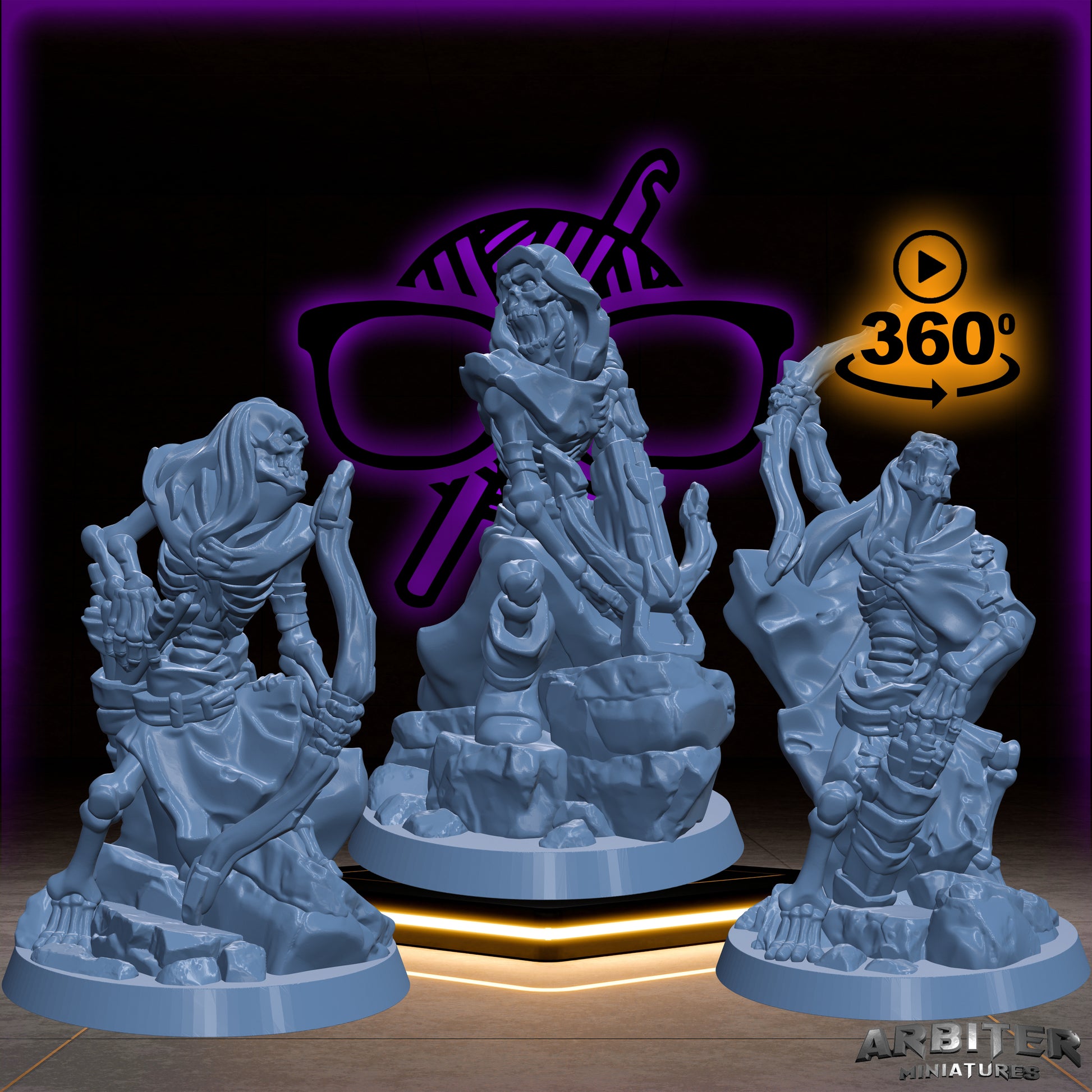 Skeleton Archers | Arbiter Legion I | Undead miniature for Tabletop games like D&D or War Gaming | Dead Undead Army