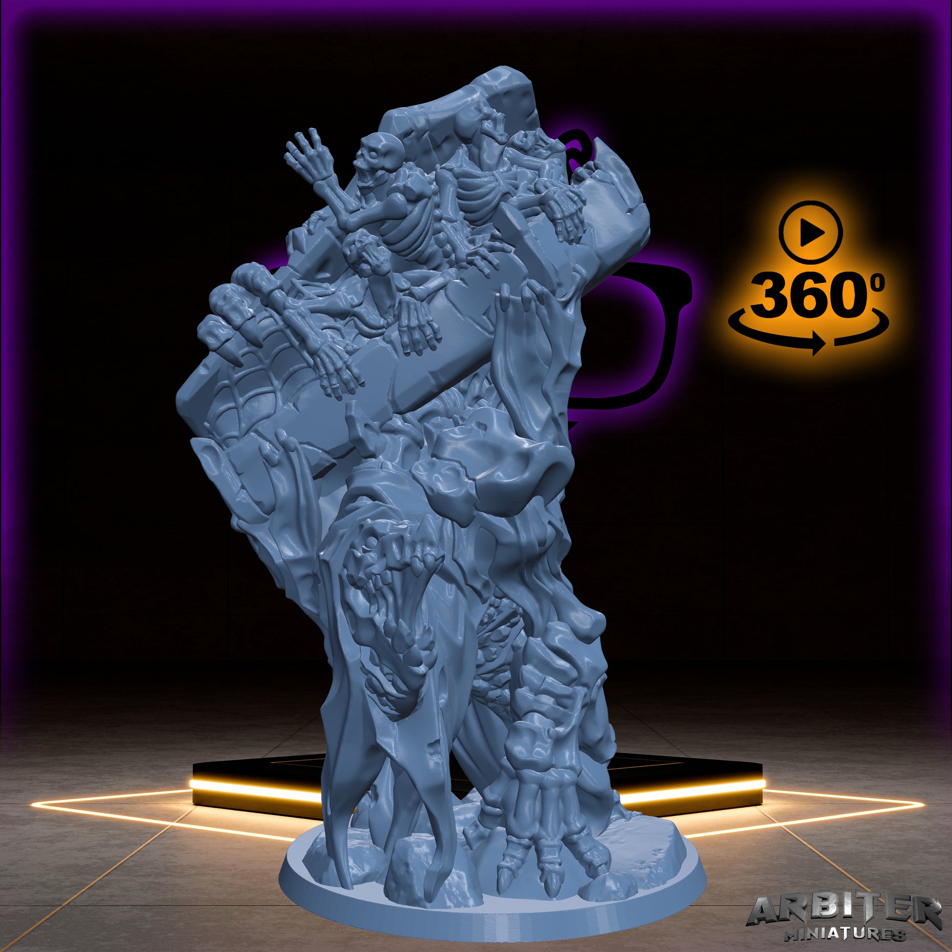 Undead Collector Golem | Arbiter Legion I | Undead miniature for Tabletop games like D&D or War Gaming | Dead Undead Army