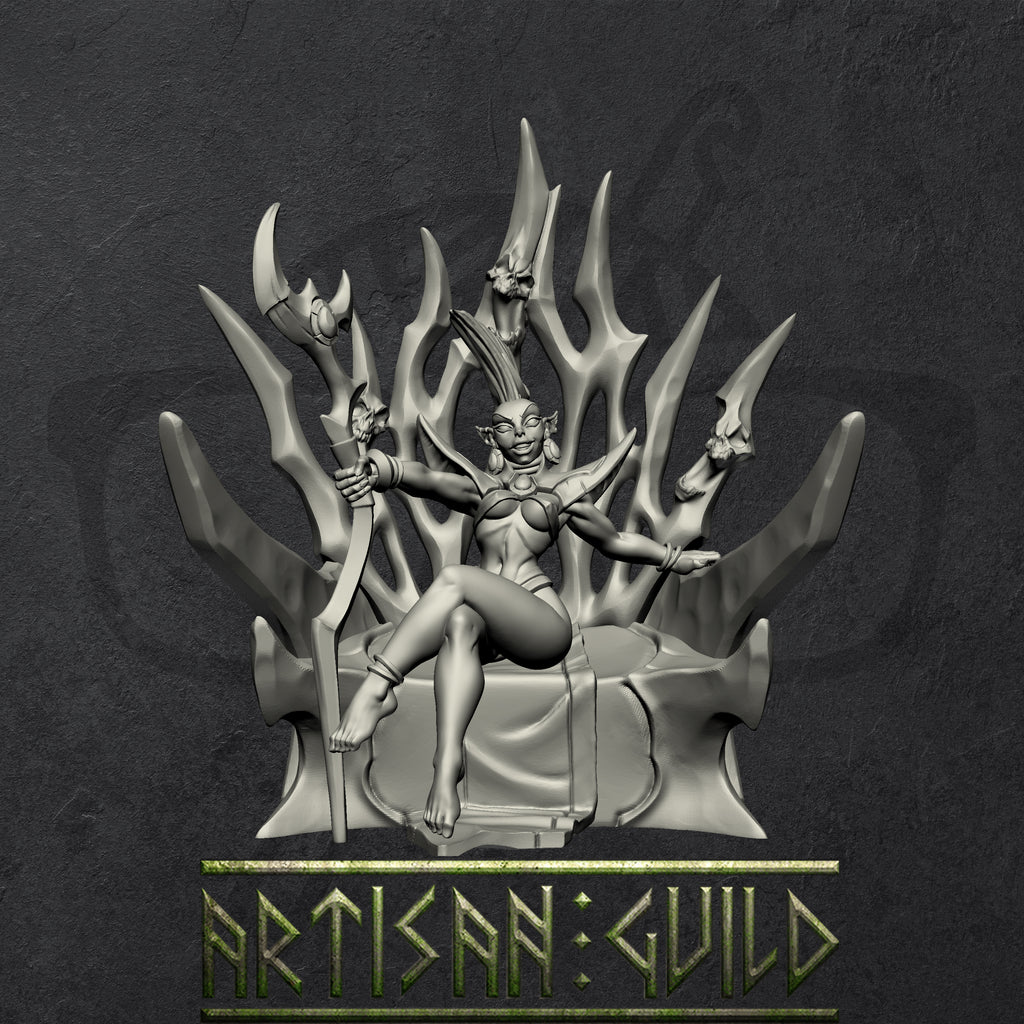 Valykka - Bride of Tialevor | Drow | Elf | Ashen Alfar miniature for Tabletop games like D&D and War Gaming