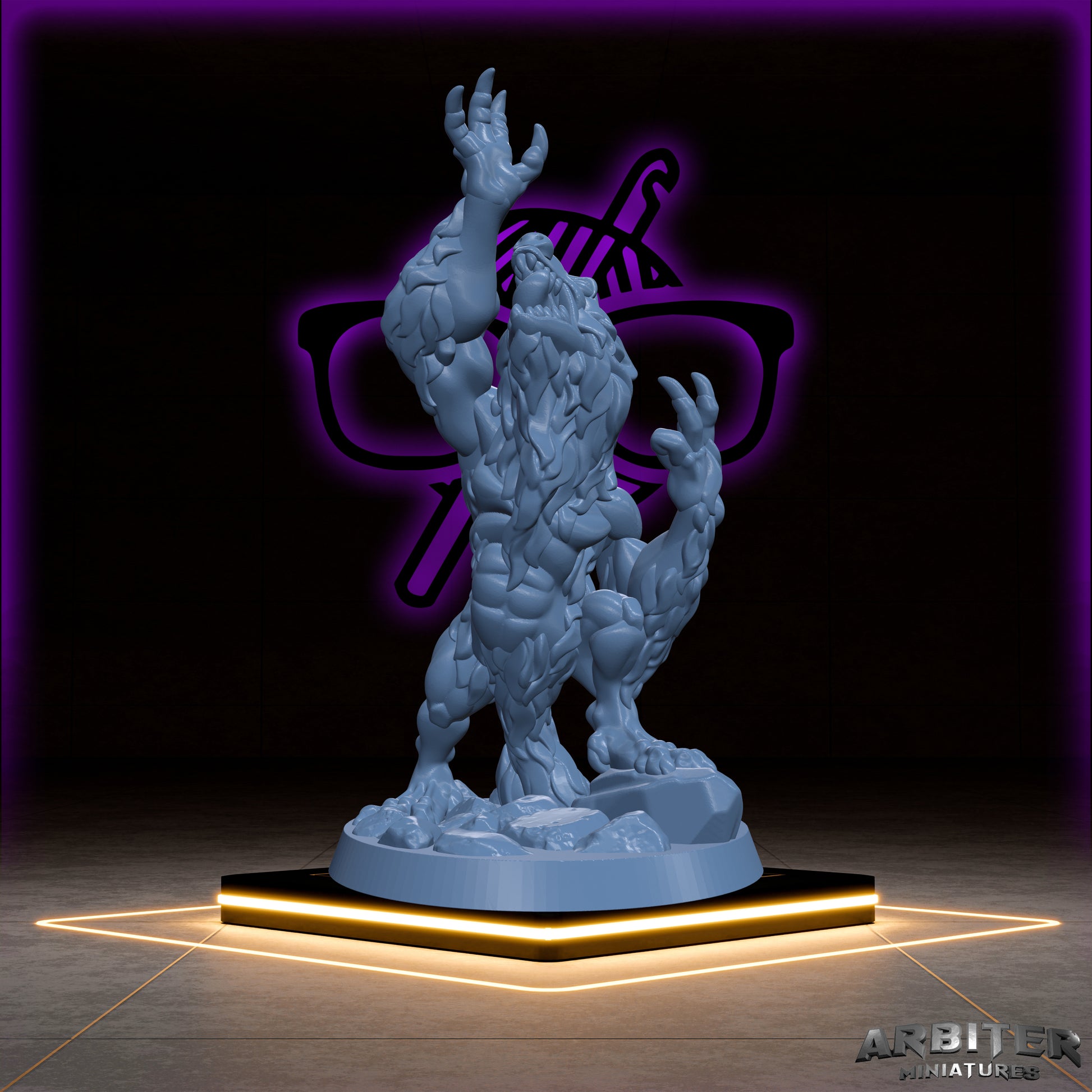 Werewolf | Arbiter Wolf Man | miniature for Tabletop games like D&D or War Gaming |  Sculpted By Arbiter Miniatures