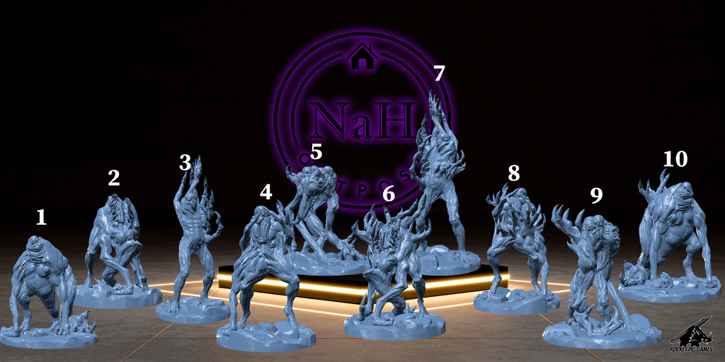 Wretches | Tortured Soul Fiends | Twisted Undead Miniature for Tabletop games like D&D 5e and TTRPG War Gaming