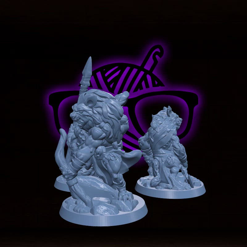 Gnolls | Arbiter Hyena men | Yeenoghu Army miniature for Tabletop games like D&D or War Gaming