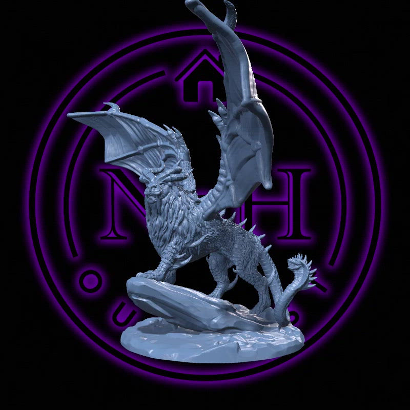 Venomheart, the Apex Predator | Alpha Chimera | Dire Chimera Miniature for Tabletop games like D&D and War Gaming