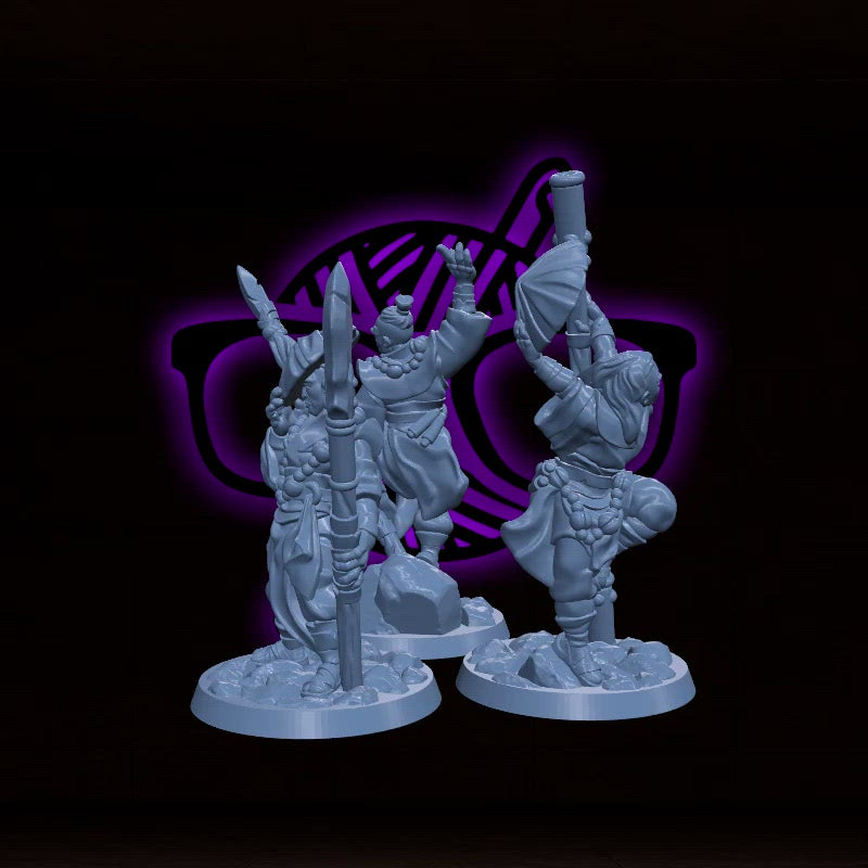 Monk | Male and Female |Arbiter| Character miniature for Tabletop games like D&D or War Gaming | Way of Sun Soul Open Hand Long Death Kensei