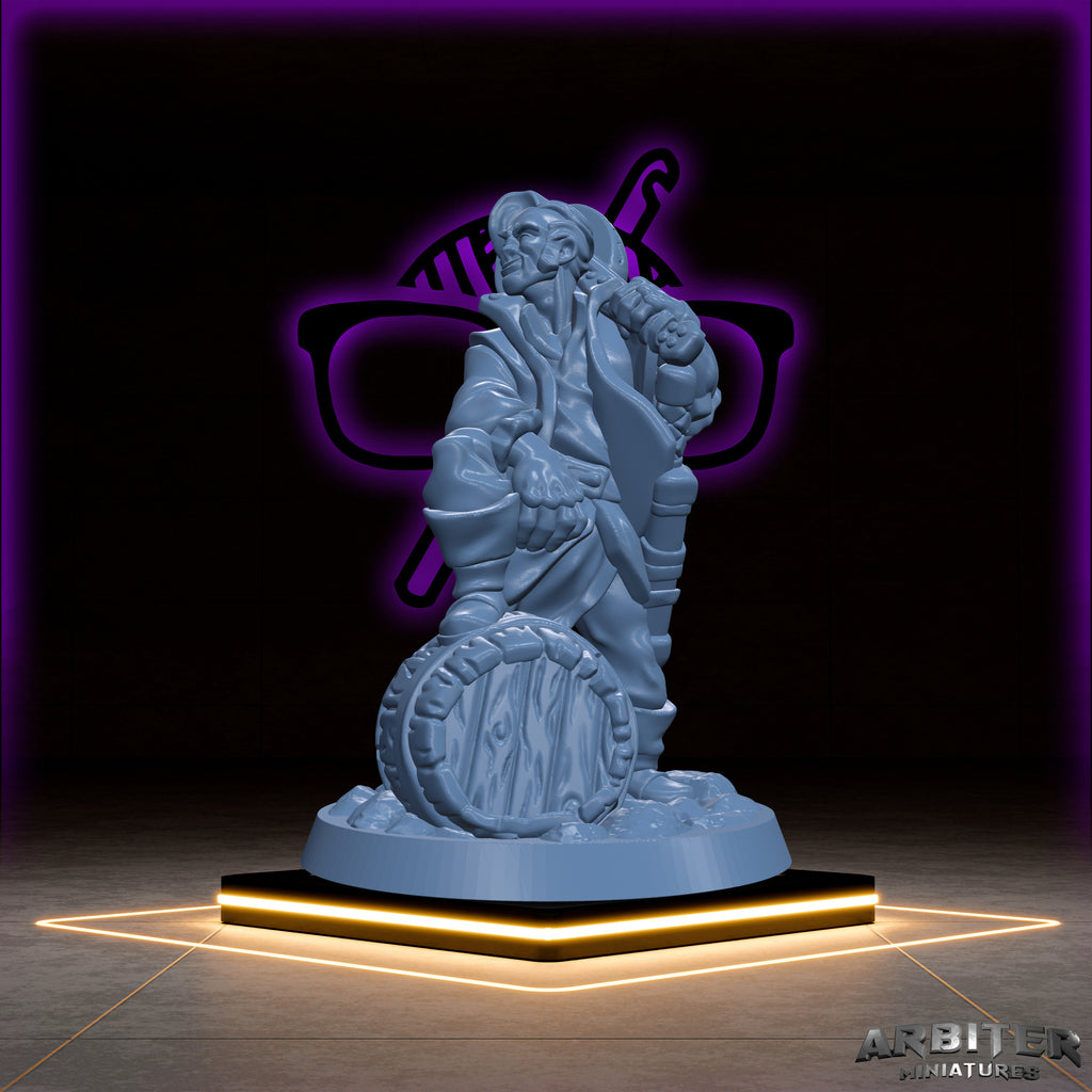 Bard | Male and Female  Arbiter| College of Lore miniature for Tabletop games like D&D or War Gaming | Valor Swords Whispers Spirits Glamour