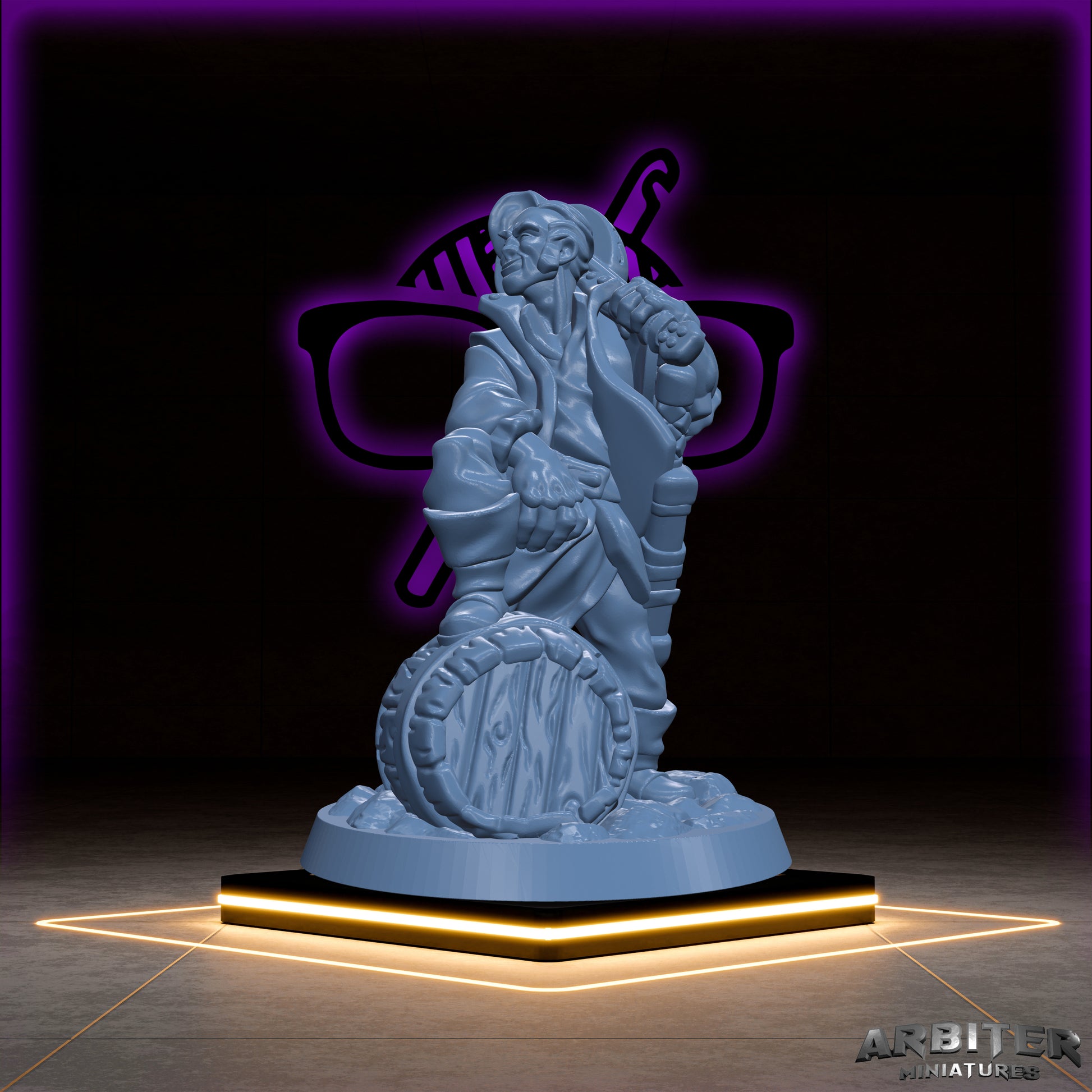 Bard | Male and Female  Arbiter| College of Lore miniature for Tabletop games like D&D or War Gaming | Valor Swords Whispers Spirits Glamour