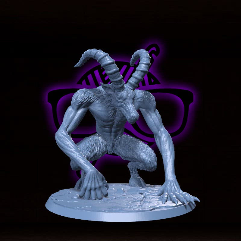 Bulezau, Ravager of the Abyss | Metaphon | Dire Ram Demon miniature for Tabletop games like D&D and War Gaming| Dungeons and Dragons Mini | RN estudio
