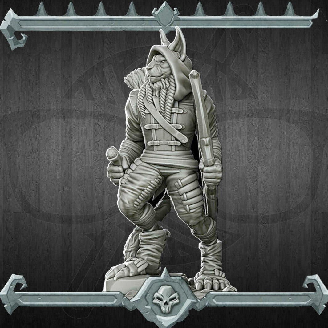 Tabaxi | Cat Folk | Miniature for Tabletop games like D&D and War Gaming