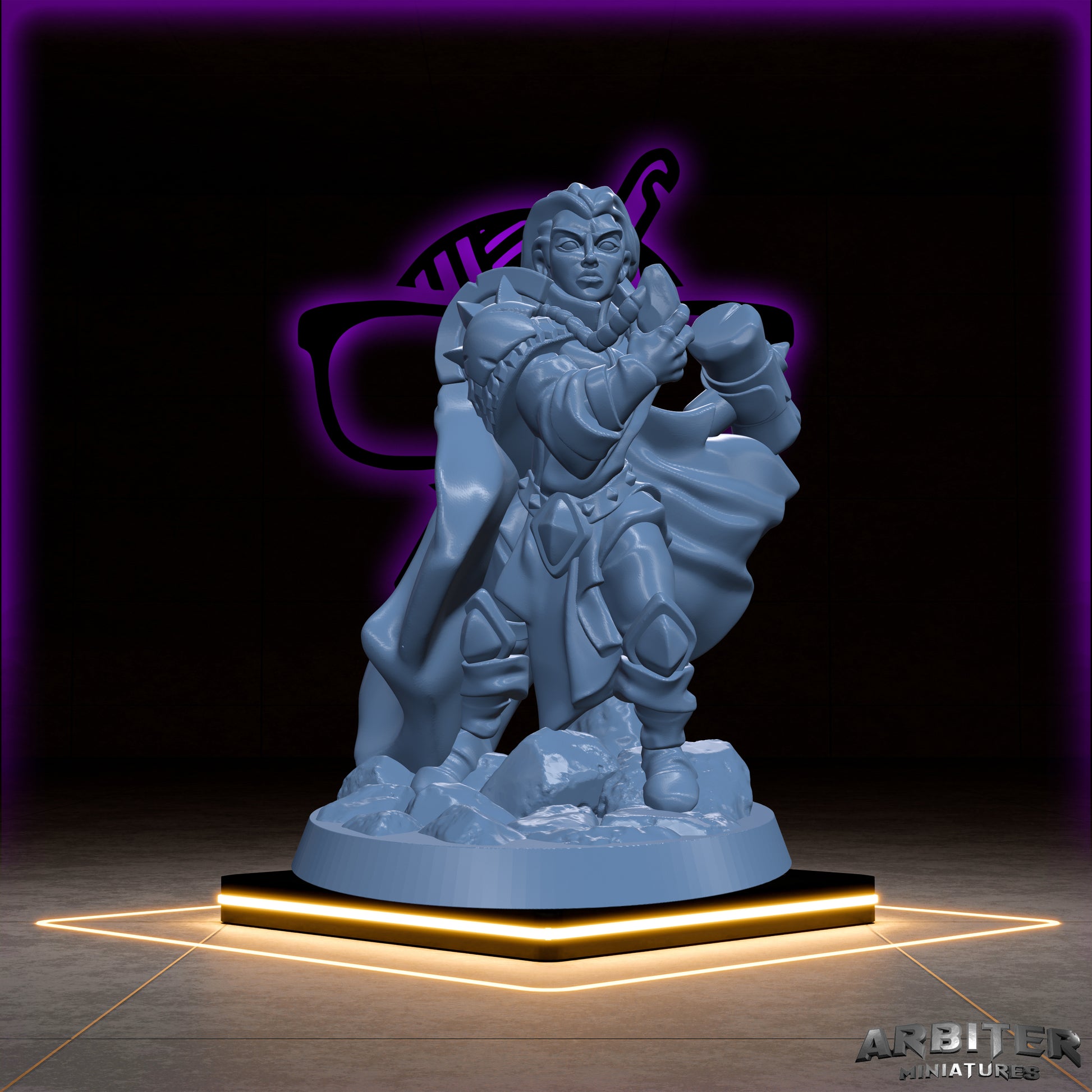 Cleric | Male and Female  Arbiter| Life Domain miniature for Tabletop games like D&D or War Gaming | War Death Light Nature Tempest Peace